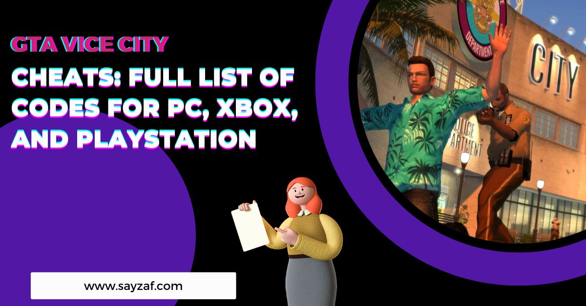 Gta Vice City Cheats Full List Of Codes For Pc Xbox And Playstation Sayzaf 7483